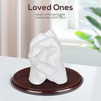 Falling in Art Wood Oval Base-Hand Casting Structure Base, DIY Crafts, Keepsake Display, Art Exhibition, Home Decoration, 6x8 - size: Oval 6''x8''