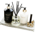 L'avant Collective Large Luxury Lucite Tray | Real Luxurious Vanity Tray Coffee Table Soap Tray Kitchen Sink Organizer Home Decor Gifts Bathroom Kitchen Vanity Dresser 12" x 6" - size: Large (Lucite) - 12 x 6 x 1 inches