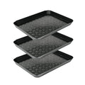 3Pcs Boot Tray 14 x 11 Inch Waterproof Boot Mat Wet Shoe Tray & Pet Food Mat, Multi-Purpose Garden Tool for Entryway Indoor Boots Shoes Pets
