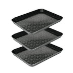 3Pcs Boot Tray 14 x 11 Inch Waterproof Boot Mat Wet Shoe Tray & Pet Food Mat, Multi-Purpose Garden Tool for Entryway Indoor Boots Shoes Pets