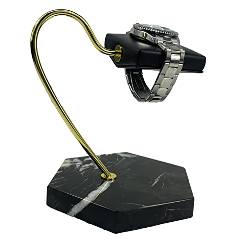 LYS&LYX Watch stand watch display stand watch holder watch Handcrafted watch holder (1-black/glod/black) - color: black/glod/black