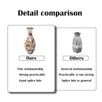 3D Puzzle Vase Unique Flower Vase for Adults Made by 160 Curved Plastic Puzzle, Relax Puzzles for Adults, DIY Jigsaw Creative Gift for Parents & Housewarming - color: Autumn