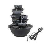 10.6inch Rock Indoor Water Fountain Zen Meditation Tabletop Fountain with LED Light for Home Office Bedroom - color: 10 3/5"_1
