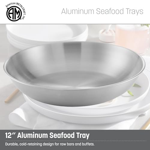 American Metalcraft SEA12 Aluminum Seafood Tray, Silver, 75-oz., 12-Inch