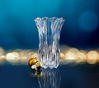 Mikasa Celebrations Blossom Crystal Vase, 12-Inch Tall, Elegant Cut Glass Design for Floral Arrangements and Decorative Centerpieces