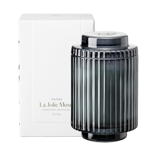 LA JOLIE MUSE Hey Baies Scented Candle, Natural Soy Candles for Home Scented, Candle Gifts for Women&Men, Long Burning Luxury Jar Candle, 11oz - size: Classic Size