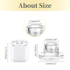 Hewory Glass Taper Candle Holders: 4 PCS Candlestick Holders Clear Short Tapered Candle Holder Set - Candle Stick Holder Decor for Table Centerpiece Wedding Party Advent Christmas Home Decorations
