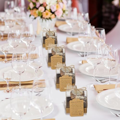 Nuanchu 24 Set Funeral Memorial Candles Holders Funeral Keepsakes Favors Memorial Candle Holders 2.4 x 2.4 Inches Celebration of Life Supplies Sympathy Gifts Service Grief Share Gifts (Classic Style)