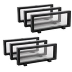 Dicunoy 6 PCS 3D Floating Display Case, Coins Display Stand Holder for Jewelry, Large Suspension Money Frame Box for Dollar Bill, Medallions, Fossils, Rocks, Stamps, 9" x 3.54" x 0.75"