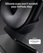 Mophie Max Dual Charging Stand for AirPods Max Headphones – Auto Sleep Mode, Premium Anti-Scratch Design, Magnetic USB-C for Effortless Alignment, Charges AirPods & Qi Devices