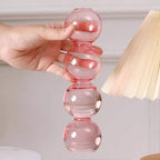 Creative Table Decoration Modern Glass Vase, Simple Hydroponic Flower Pot Living Room Glass Vase(Transparent)