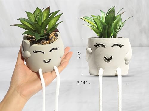 OLEEK small fake plants office decor - fake succulents plants artificial for desk decor - fake plant office decorations for work - office decor for women - office plants cubicle accessories room décor - size: Nancy (Set of 1)