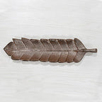 BBH Home's Handmade Bronze Novelty Shaped Aluminium Tray 15.78 x 3.74 x 1.18 AMBBVK033AB2020 - color: Bronze