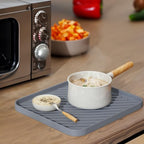 Silicone Organizer Tray for Kitchen Sink and Bathroom, Dishwasher Tray, Versatile Bathroom and Drawer Organizer Trays, Non-Slip Countertop （Gray） - color: Gray