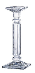 Barski - Beautiful Crystaline - Candlestick - Specially Designed to Hold a Taper or Votive or Pillar - 12" H - Made in Europe