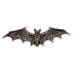 Steampunk Flying Bat Wall Plaque 13.75" L Cold Cast Bronze