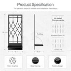 Wall Candle Holder, Black Metal Wall Art, Line Wall Candle Holder for Living Room, Dining Room, Bedroom, Bathroom (2 Pack, 16.5 x 7 in) - color: Black Elegant