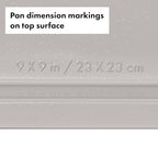 OXO Good Grips Non-Stick Pro Ceramic Coated Metal Bakeware 9” Square Cake Pan – Biscuit - color: Biscuit, size: 9" Square Cake Pan