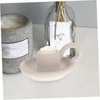 Ceramic Candle Holder Nordic Style Modern Minimalist Candlestick for Wedding Party Dining Table Decoration Romantic Home Ornament