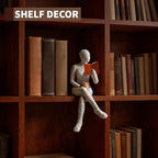 3 Packs Reading Women Thinker Statue, Modern Abstract Decoration on Shelf Table Desk, Home Decor for Living Room, Office