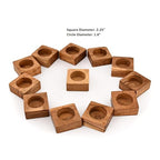 Kaizen Casa Tea Light Holders for Rustic Centerpieces for Dining Table Wedding Party Candle Centerpieces for Dining Table Wedding Party Set of 12 (Outer Dia: 2.25", Inner Dia: 1.6")