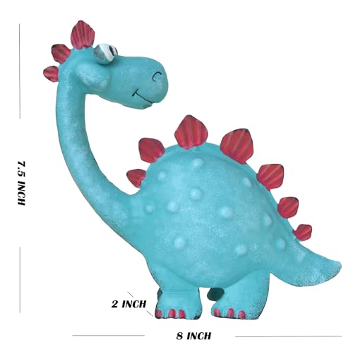 Handpainted Metal Dinosaur Decor - Outdoor Garden Statue for Yard/Indoor Shelf, Cute Dinosaur Gift for Garden Lovers - style: Dinosaur