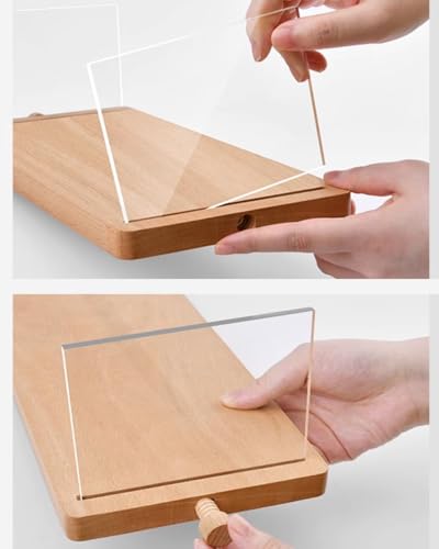 Wood Display Risers, Organizer Stand, Riser Stand for Figures, Cupcake, Perfume and More (Acrylic L 32*15*20.5cm/12.60*5.91*8.07inches) - color: Acrylic L 32*15*20.5cm/12.60*5.91*8.07inches