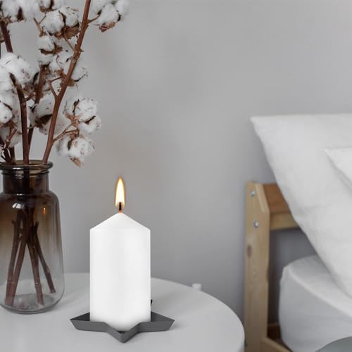 YOROXRG 2"x4" High White Pillar Candles, Set of 20 Unscented. Bulk Buy. Ideal for Halloween, Wedding, Emergency Lanterns, Household, Wedding and Home Décor Candlesticks - color: White-2"x4" 20
