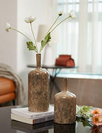 HAUCOZE Ceramic Flower Vase Decorative Sculpture Modern Home Decor Table Centerpiece Gift for Dining Living Room 8.0 Inch - size: Medium