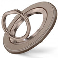 SYNCWIRE Magnetic Phone Ring Holder for MagSafe, 360° Rotation Cell Phone Grip Stand Finger Ring Kickstand Two-Sided Magnet Compatible with iPhone 17 Pro Max 16 15 14 13 12 MagSafe Accessories - color: Single Ring-1PCS-Desert Gold