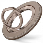 SYNCWIRE Magnetic Phone Ring Holder for MagSafe, 360° Rotation Cell Phone Grip Stand Finger Ring Kickstand Two-Sided Magnet Compatible with iPhone 17 Pro Max 16 15 14 13 12 MagSafe Accessories - color: Single Ring-1PCS-Desert Gold