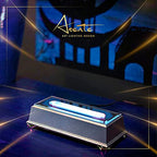 19 LED White Light Stand Base - Circular Illuminated Display Pedestal for 3D Crystal Glass Art - LED Light Base & Crystal Display Stand, AC/USB Plug Operated Lighted Acrylic, Crystal Base Black - style: White Lights