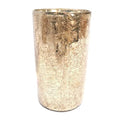 Light Garden 565381-7.5" Copper Crackle Glass Candle Holder