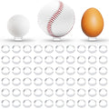 100 Pcs Ring Golf Ball Display Case 0.6 Inches Clear Baseball Holder Golf Ball Holder Small Baseball Acrylic Stands Round Ring Stand Acrylic Display Stands for Small Balls, Egg, Spheres, Marble - size: Stand: 0.6 in-100 pcs