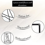 CHENGU 3 Pieces Metal Minimalist Abstract Woman Wall Art Line Drawing Wall Art Decor Single Line Female Home Hanging for Kitchen Bathroom Living Room - style: Leg Style