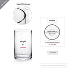 WGV Cylinder Vase, Diameter 5", Height 8", Clear Glass Floral Planter Container, Floating Candle Holder for Wedding Party Event Home Office Decor, 1 Piece - size: 5"x8"H CL