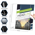 Acrylic Sign Holder 8.5x11 Inches, 10 Pack Clear Plastic Table Flyer Display Stand, L-Shape Vertical Menu Paper Holder Stand, Clear Picture Photo Flyer Display Stand for Restaurants, Store Fair,Office - size: 10 Pack-L Shape-8.5X11