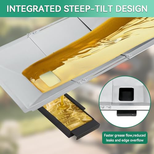Universal Grease Tray with Catch Pan Replacement for Nexgrill 720-0830H 720-0888S 720-0888N, Adjustable Drip Pan for 3/4/5/6 Burner, BBQ Grill Pan for Charbroil, Dyna Glo, Expert, BHG,Expert Gas Grill - color: Sliver Universal
