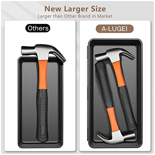 A-LuGei【𝟰𝟲𝗣𝗖𝗦 & 5 Size Tool Box Organizer Tray Divider Set, 【Black】 Bathroom Drawer Organizer Bin, Garage Organization and Storage Toolbox Rolling Tool Chest Cart Cabinet WorkBench Small Part - color: Black