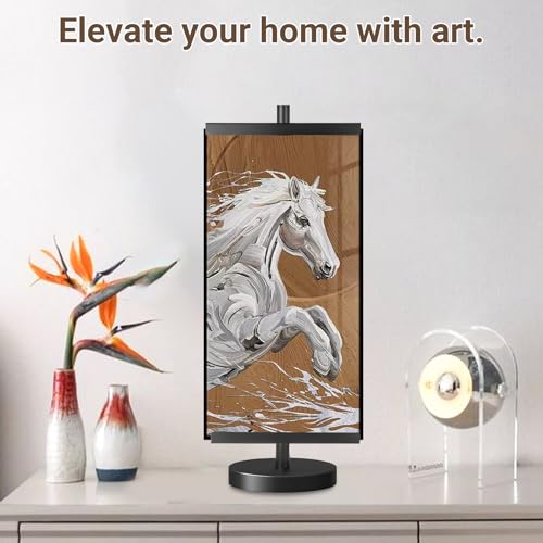 Easel Stand for Sign-Heavy Duty Tabletop Display Easel, Adjustable 28" Metal Picture Frame Stand for Wedding Signs, Art, Photos, French Style Table Top Easel, Plate Stands for Display (Black) - color: Black, size: 28inch