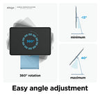 elago Premium iPad Magnetic Stand Designed for iPad Pro 12.9"(5th, 4th Gen), 11"(3rd, 2nd Gen), Air 10.9"(5th, 4th Gen), Mini 8.3"(6th Gen, A17 Pro), 10.9"(10th Gen) [Light Blue] - color: Light Blue