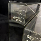 MineSign Sunglasses Organizer Clear Eyeglasses Display Case Sticker Display Tray Box For Glasses Tabletop Holder Stand (5 layer) - style: 5t