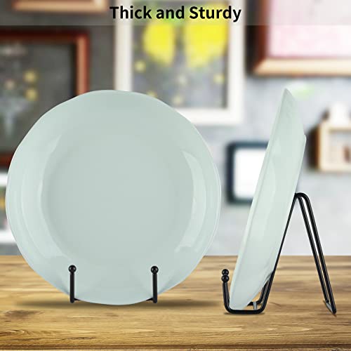 IBosins 5 Pack 4 Inch Plate Holder Display Stands, Metal Black Frame Stand for Picture, Book, Photo Easel, Creation, Collectibles - color: Black, size: 4 Inch