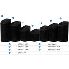MOOCA Jewelry Ring Stand Holder Display Set, Ring Holders for Jewelry Storage Organizer Stand Pedestals Display 7 Pcs Set, Black Velvet - color: Black Velvet