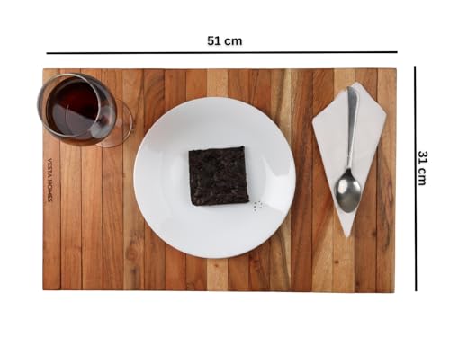 Vesta Homes Sofa Armrest Tray |Premium Acacia Wood | Flexible and Foldable Sofa Tray, Couch Arm Table and Armrest |Suitable for Food/Drinks/Snacks/Cup Coaster | 20 * 12 Inches | Handcrafted in India - style: Large Sofa Arm Tray