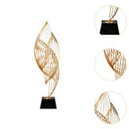 Contemporary Abstract Sculpture for Home Office Decor, Large Black