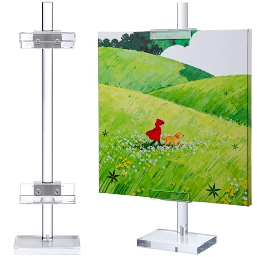 Adjustable Tabletop Acrylic Easel Stand for Picture Frames & Photo Display – Art Easel, Holds Frames up to 17" H, Perfect for Table Decor, Wedding Sign, Artwork Holder (1) - size: 1-Pack, 17"H