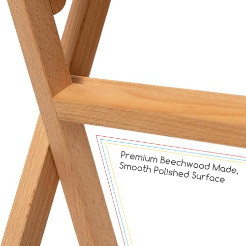 MEEDEN Folding Art Print Rack - Beechwood Art Storage Rack - Artist Storage and Display Rack for Canvas Art Prints Panels Posters Art Gallery Shows - size: Small
