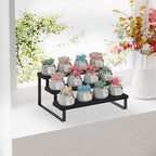 YINMIT Wooden Display Riser Stand, Tiered Perfume and Cologne Organizer Stand, 3 Tier Spice Rack Organizer, Rustic Display Shelf for Candles (3 Tier,Black) - color: 3 Tier,Black