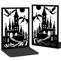 2 Pieces Metal Bookends for Shelves Dragon Bookends Decorative Heavy Duty Book Ends for Heavy Books Unique Gifts Book Ends for Home Office 4.7"x3.5"x7"